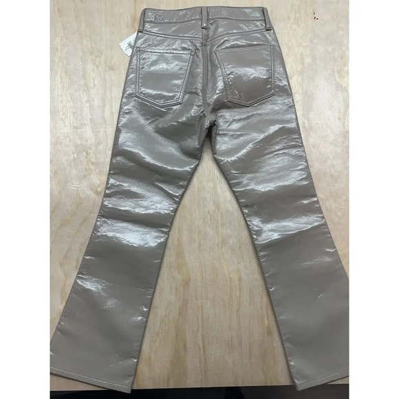 NWT Citizens Of Humanity Isola Cropped Boot Recycled Leather Tan Jeans Size 25 - Picture 6 of 9